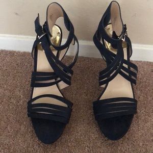 Vince Camuto Navy Strappy Heeled Sandal